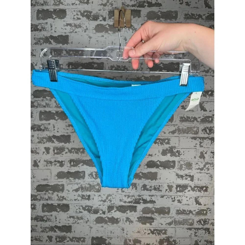 Aerie | women nwt blue swim bikini bottoms